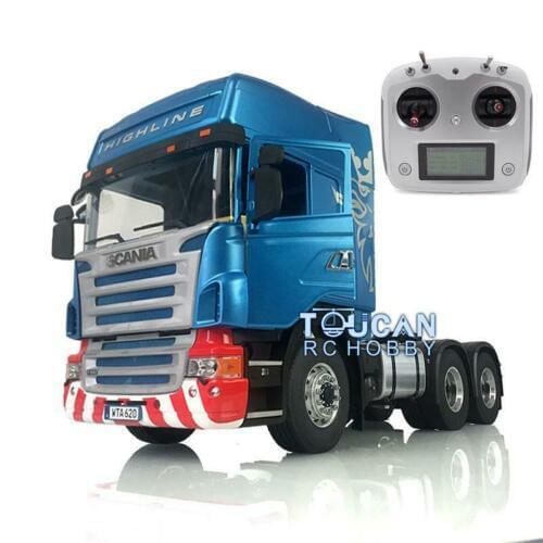 1/14 LESU Remote Control Tractor Truck 6*6 Metal Chassis Radio Light Sca Hercul Cabin THZH0915-SMT5