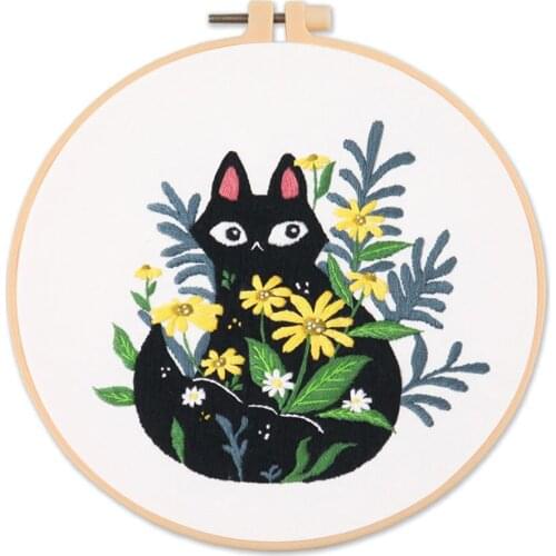 Kitten Stickset for Beginners Handmade Valentines Day Gift