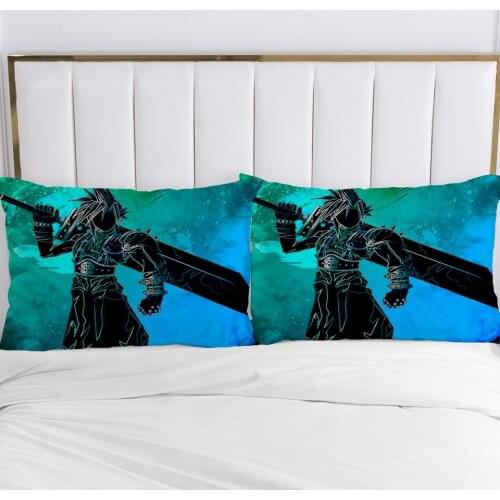 2pc Pillow Case Pillowcase 50x70 50x75 50x80 80x80 70x70 Decorative Pillow Cover Cartoon Bedding for Boy Kids Children Baby Blue