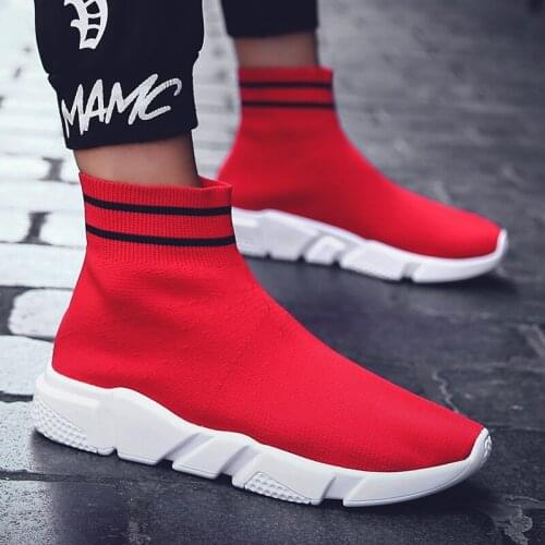 New Sock Boots Breathable Mesh women High Top Lightweight Sneakers Shoes Breathable River Quick-Dry Beach Shoes Zapatos de mujer