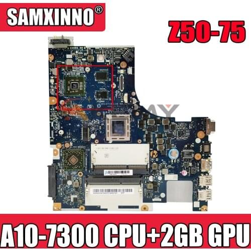 New NM-A291 Motherboard ( A10-7300 CPU + 2GB GPU )For Lenovo Z50-75 G50-75M G50-75 G50-75M Laptop mainboard ACLU7/ACLU8
