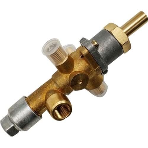 Earth Star One Way Inlet And Three Outlets New Copper Valve Propane Gas Room Space Heater / Fireplace Spare Replacement Parts Ga