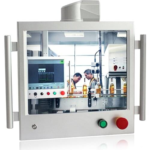 17" electronic device control panel pc J1900 Windows/Linux 4G RAM 32G SSD VGA/HD-MI/USB/LAN with cut off switch