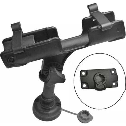 360 Degrees Rotatable Fishing Holder Kayak Boat Fishing Rod Support Tools Strong Nylon Fishing Mount Bracket Lake River Fisherma