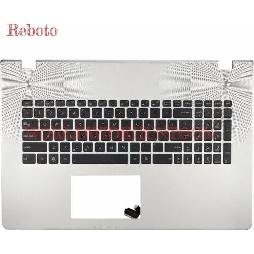 Reboto Original Brand New Laptop Keyboard Compatible for ASUS N76VM N76VV N76VB N76VW US Layout Without Backlit and Plamrest