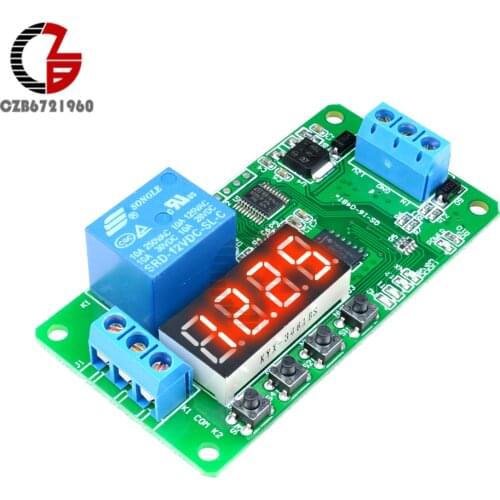 18 Functions Time Delay Relay 5V 12V CE030 Timming Timer Relay PLC Cycle Timer Control Switch Digital LED Display for LED Light