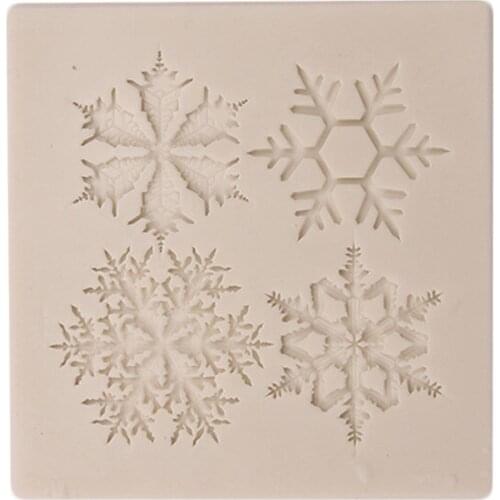 DIY Snowflake set Liquid silicone mold Fondant baking tool cake mould cake decorating tools Valentines Easter