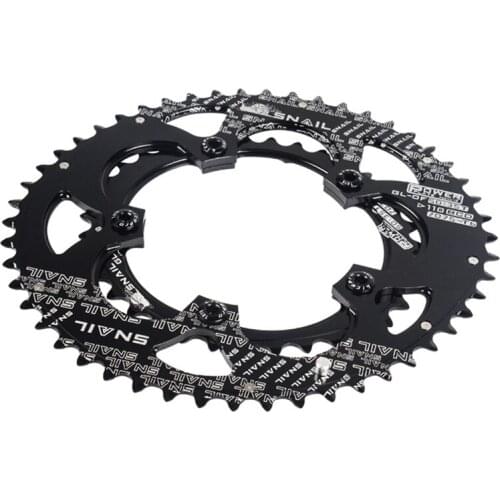 SNAIL 110BCD Chainring Narrow Wide Road Bicycle Crankset Double Oval Chain Ring 50T/35T Bike Parts