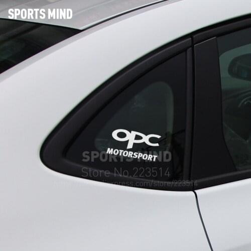12 Pairs SPORTS MIND OPC vinyl car sticker Decal For opel astra h insignia corsa vectra c zafira mokka exterior accessories