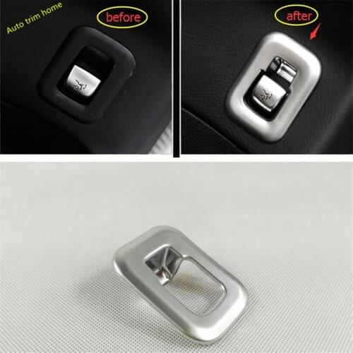 Lapetus Rear Trunk Tailgate Door Switch Button Cover Trim Fit For Mercedes Benz GLC X253 2016 2017 2018 2019 / Auto Accessories