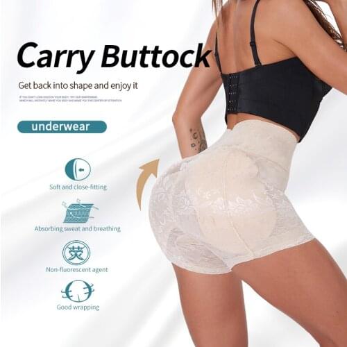 Womens binders and shapers slimming underwear body shaper women butt lifter slimming underwear corrective underwear butt pads