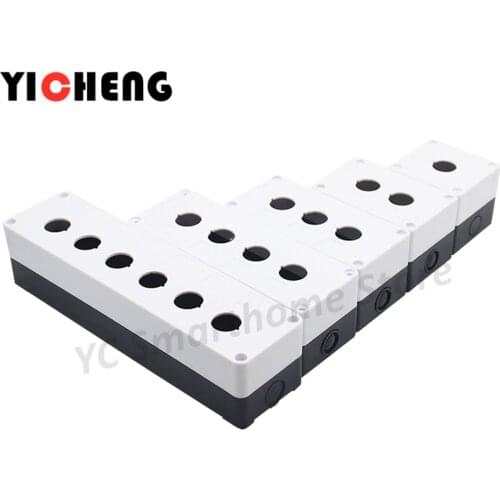 1Pcs Four holes/Five holes/Six holes Waterproof button box switch control box switch cassette /Mounting hole 22mm