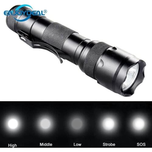 Enjoydeal 1pc T6 LED Flashlight UV Ultra Violet Flashlight Torch Lamp Portable Aluminium alloy Flashlight For outdoor lighting