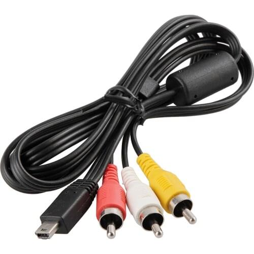 10 Pieces AV Cable Audio Video 3 RCA Cable for Canon 5D2 5D3 6D 7D 60D 70D 100D 600D 650D 700D 750D G7X G1X II SX50 SX60 Camera