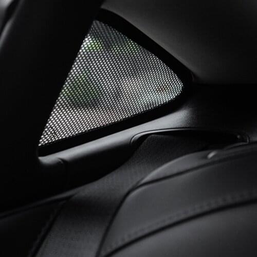 2Pcs Vehicle Car Window Sunshade Cover Triangular Net for Tesla Model 3