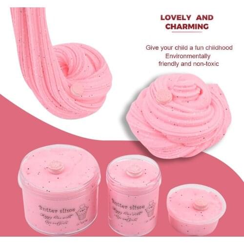 2021 Toys For Children 60/120/200ml Strawberry Cloud Cotton Mud Soft Non-sticky Foaming Slime Toy Kids Gift Brinquedo #NY9