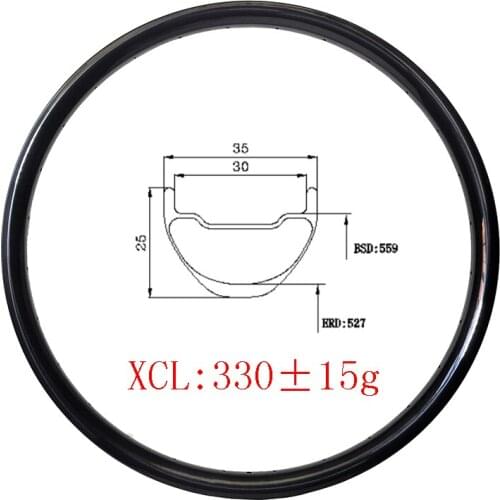 330g 26er MTB XC carbon rim 35mmx25mm Tubeless Clincher Wheels T700 T800 UD matte glossy 24H 28H 32H CrossCountry mountain bike
