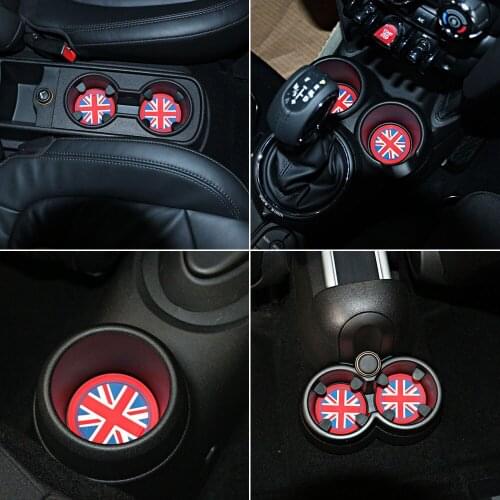 5 PCS Anti-Slip Cup Holder Mat Shockproof Silica Gel Pad For BMW Mini Cooper S Hatch Hardtop R56 2014 2015 2016