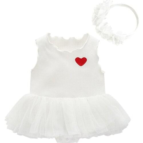 White Summer Kawaii Creative Baby Suit Girl Clothes Skirt Set Modern Design Baby Suit Noworodek Dziewczynka Baby Clothes BD50YE