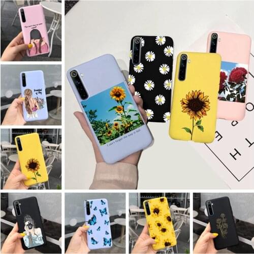 Colorful Flower Girls Cover For Oppo Realme 6 6i 6S 6Pro Case Soft Silicone Phone Cases For Oppo Realme 6 Pro Realme6 6S 6i Bags
