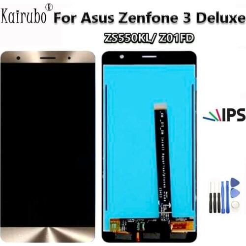 For 5.5" Asus ZenFone 3 Deluxe TD-LTE ZS550KL Z01FD LCD Screen Display+Touch Panel Digitizer With Frame For ZS550KL Z01FD LCD