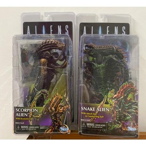 Scorpion Figure NECA 13th Lineup Aliens VS Predator Scorpion Snake Alien Sgt Apone Snake Action Figure Toy
