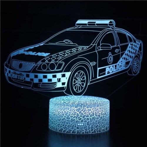 Racing Car Series 3D LED Night Light with 7 Colors Light for Home Decoration Amazing Illusion Lamp