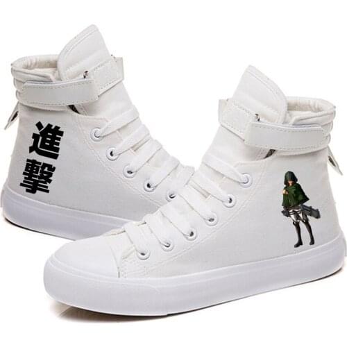 Attack on Titan Printed High Top Canvas Shoes Cozy Sneakers