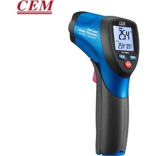 CEM Infrared Thermometer DT-8861/DT-8862/DT-8863/DT-8865 Professional High-precision Dual Laser Temperature Measuring Gun