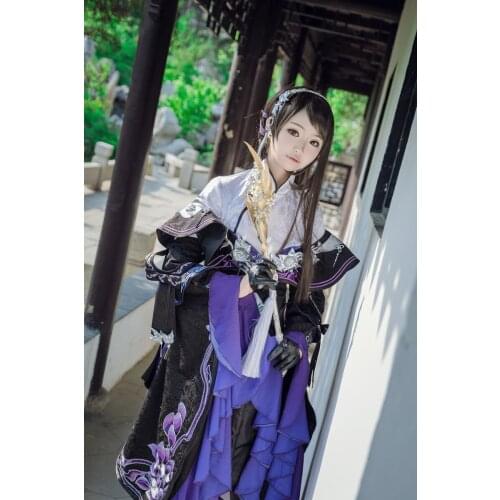 Xue He Cosplay Jian Wang III Lolita Wan Hua Group Girl Anime Cosplay Costume Hanfu Female Full Set Costume