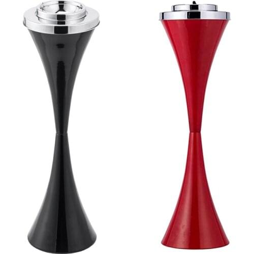 Creative Floor Standing Ashtray with Lid Ashtray Fashion Elevator Corridor Vertical Ashtray