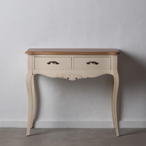 Cream console-NATURAL DM-MADERA inlet 90X43X79 CM