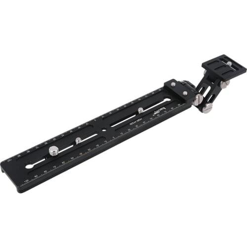 Haoge Telephoto Lens Support Bracket Long-focus Holder with 220mm Quick Release Plate for JIEYANG JY0506 JY0509 JY0508 JY0507