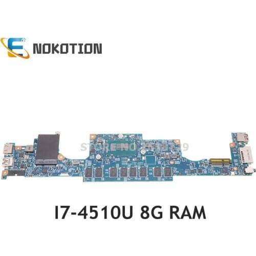 NOKOTION For DELL Inspiron 14 7437 laptop motherboard SR1EB I7-4510U 8G RAM DOH40 MB 12310-1 RKNM5 CN-0NT27R 0NT27R NT27R
