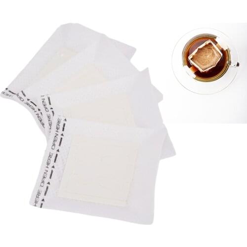 50/150/250/500PCS Disposable Drip Coffee Ear Cup Filter Bags Hanging Cup Coffee Filters Basket Coffee And Tea Tools Kitchenware
