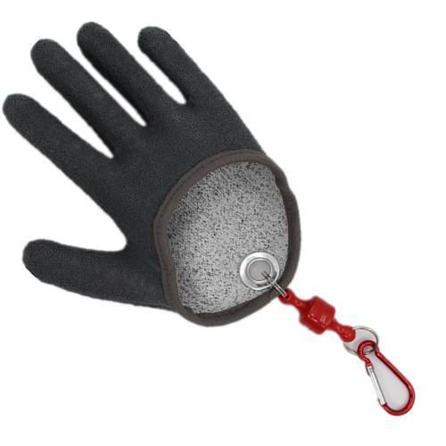 Mounchain 1PC right hand Fishing Glove Anti-puncture PE Fish Catching Glove Ant-slip Half-palm Mitten Outdoor Fishing Accessory