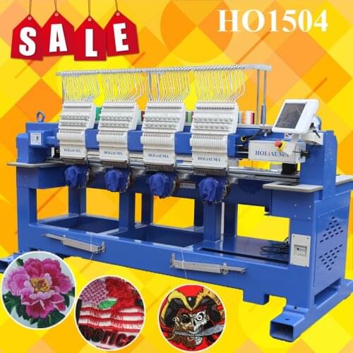 New technology 4 heads computer embroidery machine mutli functions cap/t shirt/flat/3d/ leather embroidery machine with 1200 spm