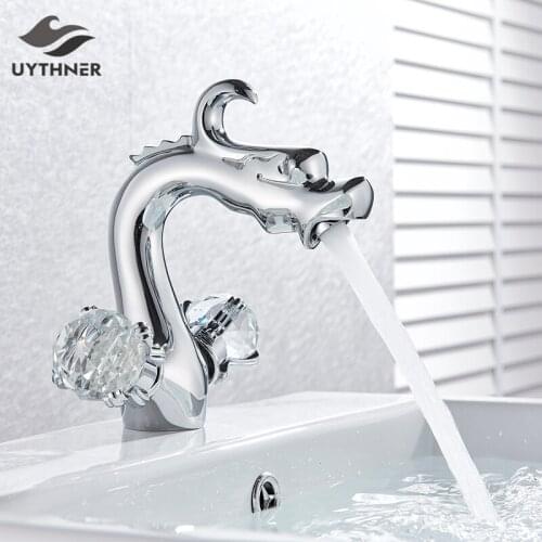 Newly Luxury Chrome Bathroom Sink Faucet Basin Mixer Tap Swan Style Vessel Faucet 2 Handles Bath Faucet Basin Taps Water Faucet