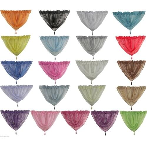 Voile Window Swag Swags Curtain (18 x 18') - Elegant Home Decor Window Treatments - Add to Window Curtains for Enhanced Effect