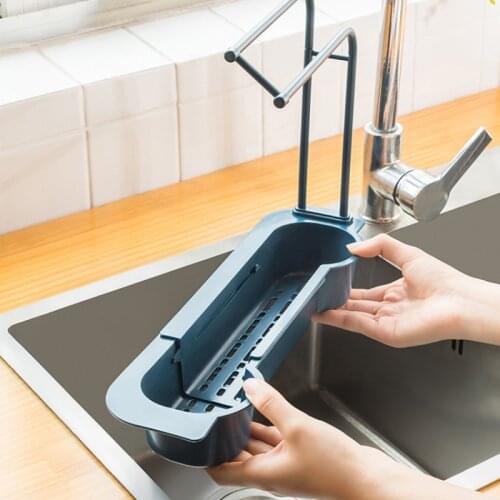 Sink Organizer Dish Drainer Kitchen Organizer For Soap Towel Rack Home Supplies Kitchen Accessories Adjustable Shelf Storage