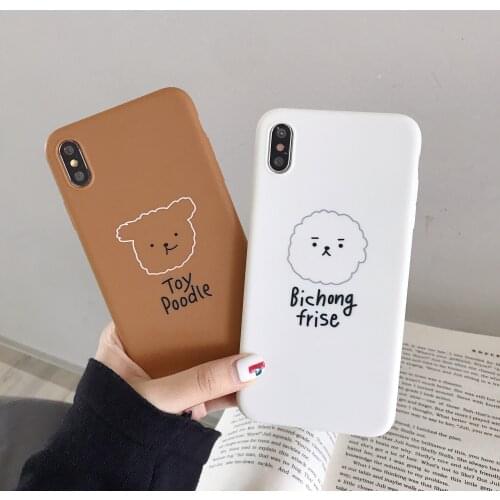 PEIPENG Funny Cartoon Dog Silicone Phone Case For iPhone X XR XS Max Soft TPU Cover Cases For iPhone 8 7 6 6S Plus Coque Capa