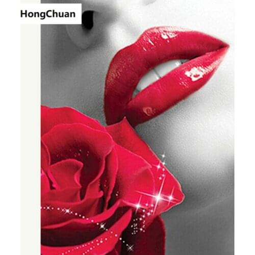 Sexy woman full square round diamond painting cross stitch 5D DIY rhinestone mosaic embroidery New Year Christmas gift