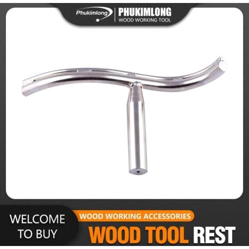 Single piece 4 models of Tool rest for Wood Lathe Woodworking special-shaped lathe tool Curved woodturning tools