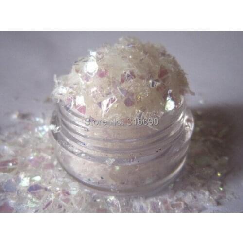 Solvent Resistant Glitter Iridescent Random Cut Medium Confetti Glitter Flake Glitter for Nail Polish Nail Art Crafts