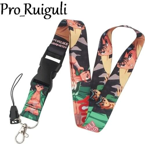 YuYu Hakusho Lanyard for Keys Phone Cool Neck Strap Lanyard for Camera Whistle ID Badge Cute webbings ribbons Gifts