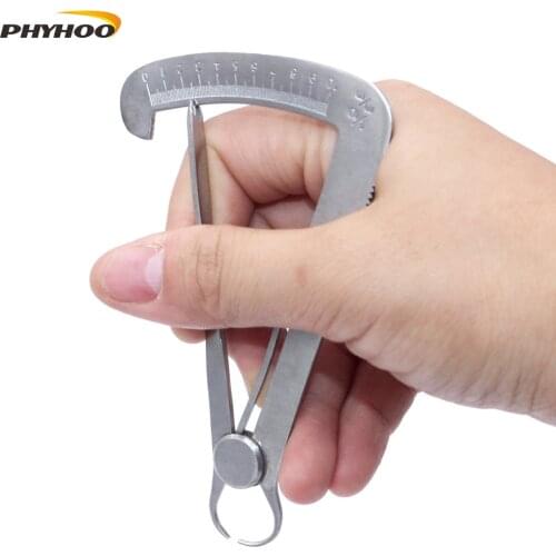 Stainless Steel Inside Calipers Degree Gauge Measuring Caliper 0-10mm Diamonds Jewelry Measure Tool