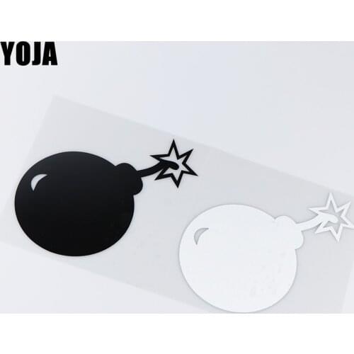 YOJA 14.8X14.5CM Bomb JDM Funny Bumper Decoration Car Sticker Personality Decal ZT4-0246