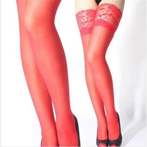 Female hot sexy stocking hose women Thigh high stockings the leg show thin lace sexy Nightclubs Pantyhose