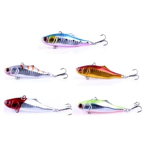 1PCS Hard Fishing Lure 7CM 24G Big Game VIB Rattlin Hook Fishing Tackle Vibra Bait Sinking Hooktion Lure Fishing Wobblers