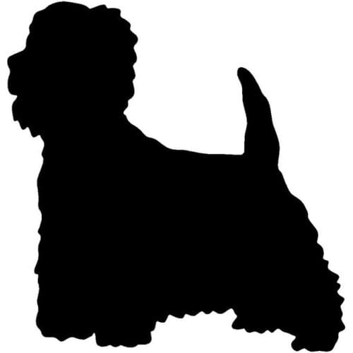 12.7*12.2CM West Highland White Terrier Vinyl Dog Decal Car Styling Cute Funny Stickers Black/Sliver C6-0254